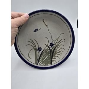Xochiquetzal Mexican Pottery Teresa Duran Plate Handmade in Mexico Signed 8.75"